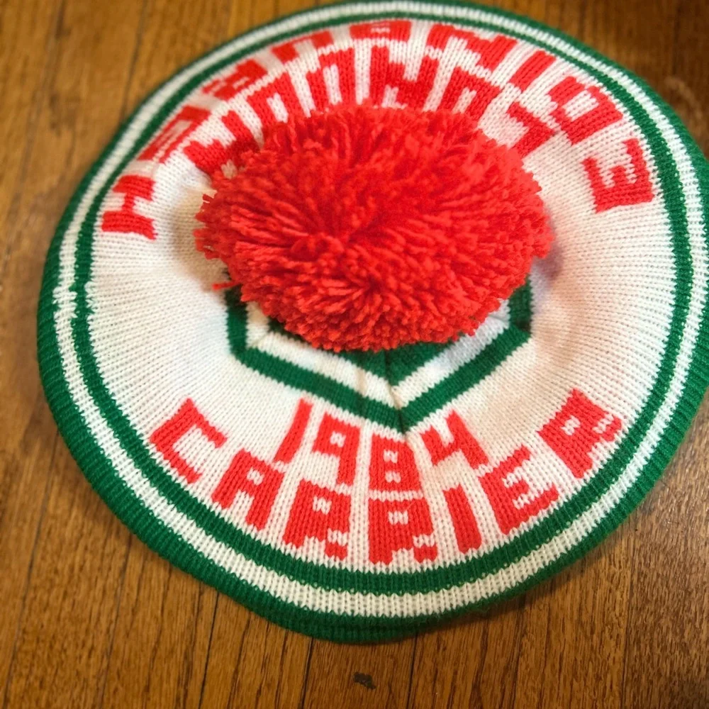 Green and Red Circular Patch Hat‎